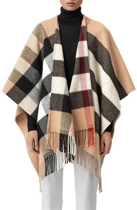 burberry jacke regenbogen|Burberry cashmere cape jacket.